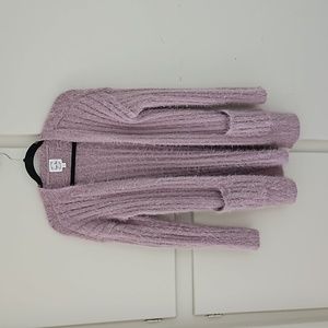 Hippie Rose Junior's Eyelash-Texture Open-Front Cardigan